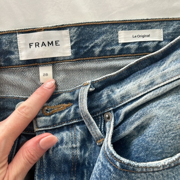 Frame Jeans High-Waisted Distressed 28 - Picture 8 of 10